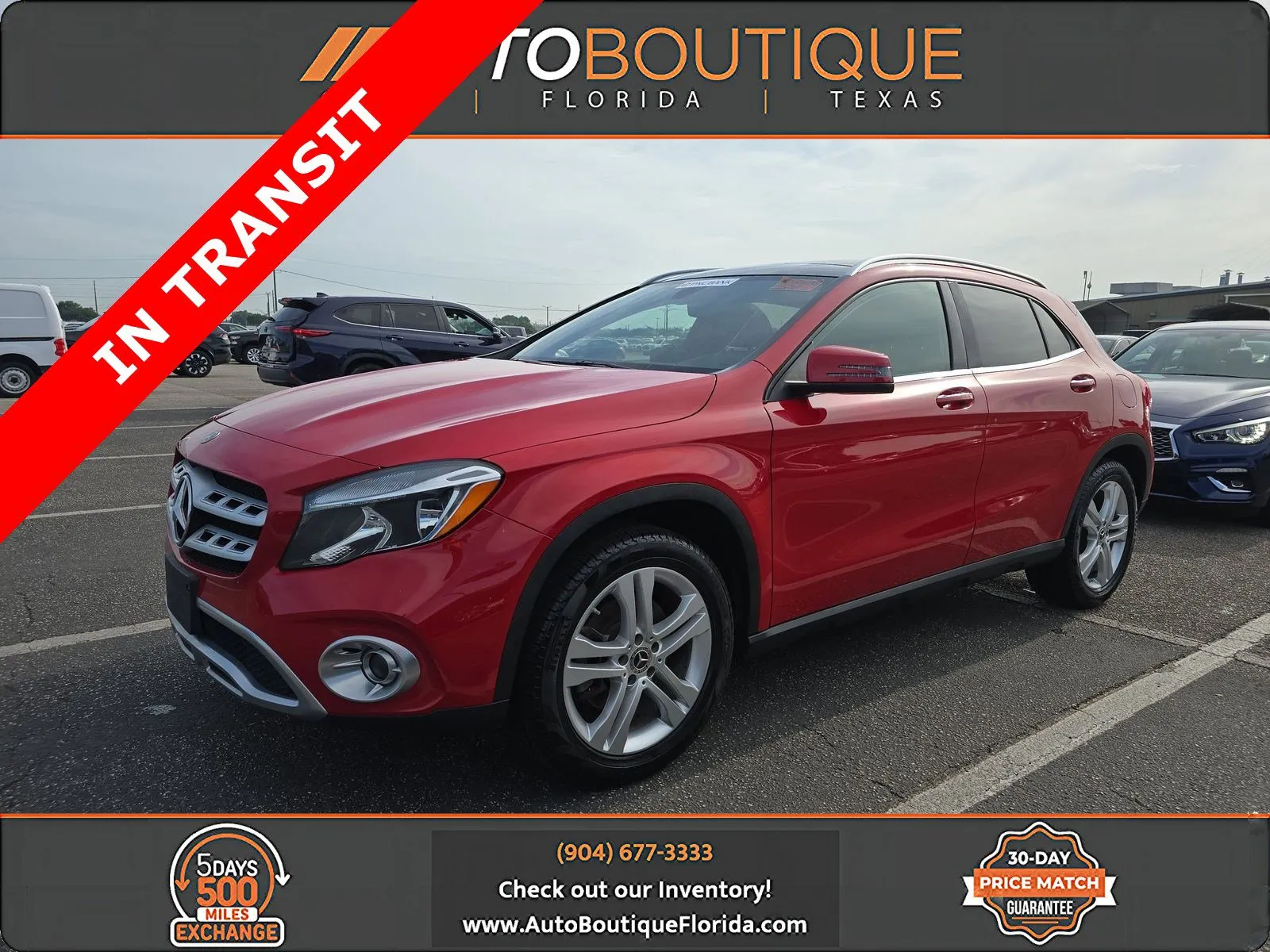 Red 2019 Mercedes-Benz GLA 250 for sale in Jacksonville, FL