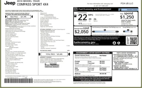 Photos of 2016 Jeep Compass Sport for sale in Jacksonville, FL at Auto Boutique Florida