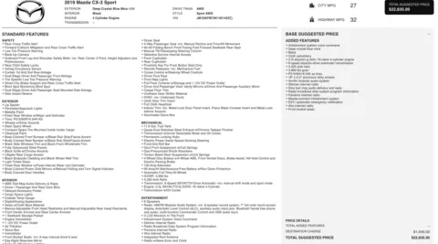 Photos of 2019 Mazda CX-3 Sport for sale in Jacksonville, FL at Auto Boutique Florida