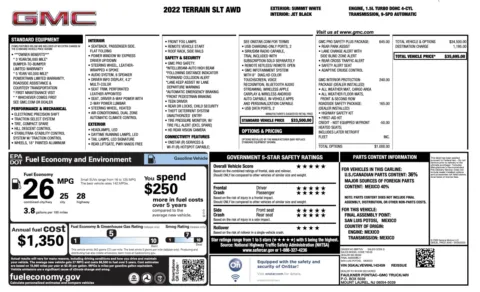 Photos of 2022 GMC Terrain SLT for sale in Jacksonville, FL at Auto Boutique Florida