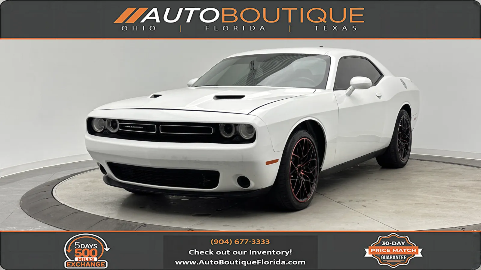 White 2019 Dodge Challenger SXT for sale in Jacksonville, FL