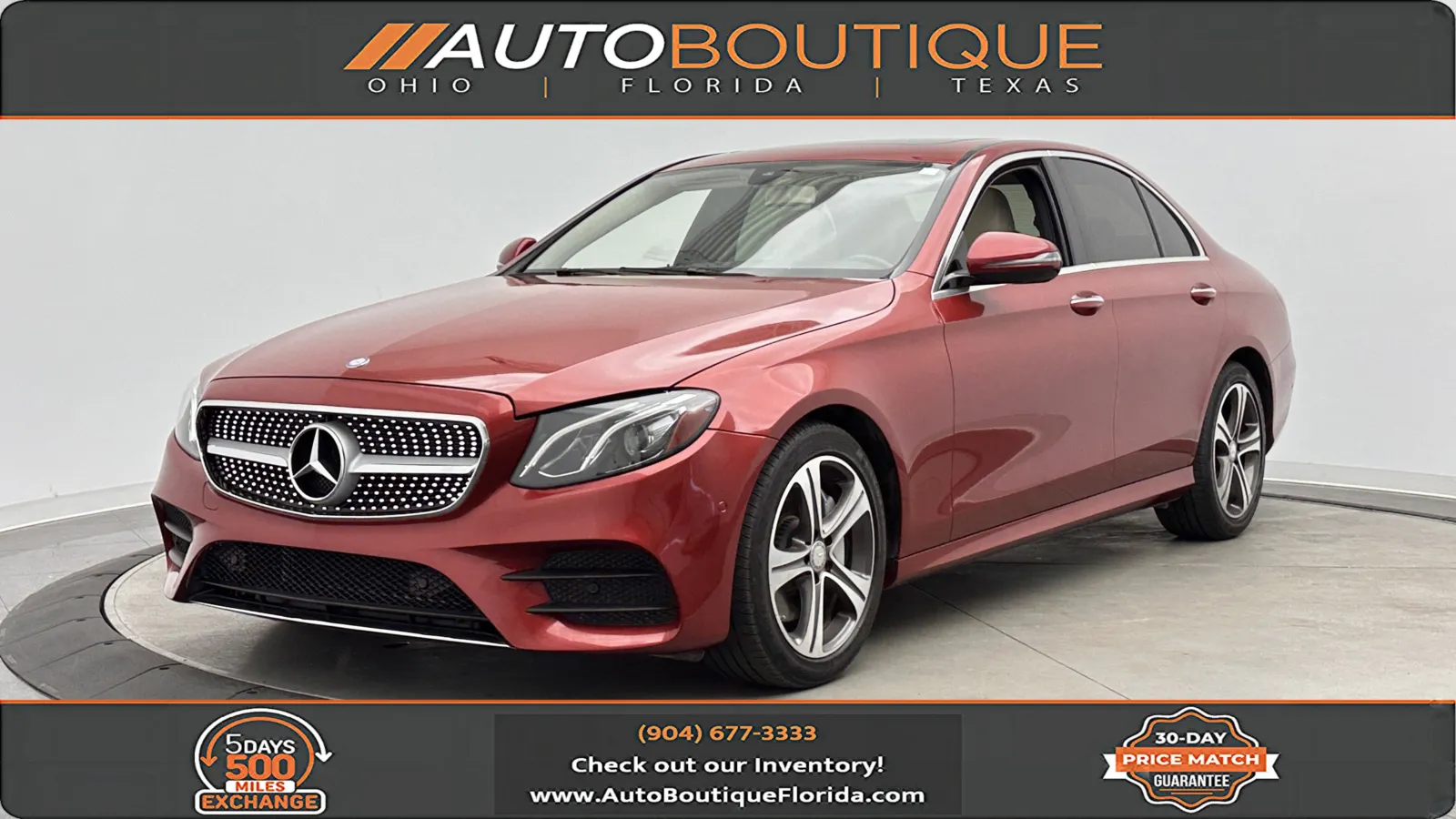 Yellow 2017 Mercedes-Benz E-Class E 300 for sale in Jacksonville, FL