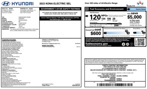 More photos of 2023 Hyundai Kona Electric SEL at Auto Boutique Florida, FL