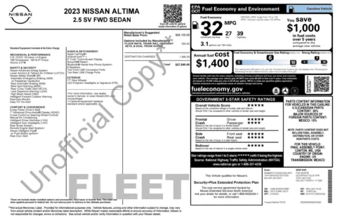 More photos of 2023 Nissan Altima 2.5 SV at Auto Boutique Florida, FL
