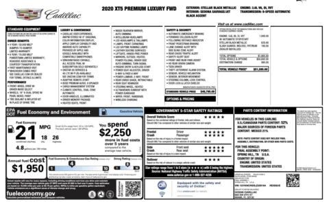 Photos of 2020 Cadillac XT5 Premium Luxury FWD for sale in Jacksonville, FL at Auto Boutique Florida