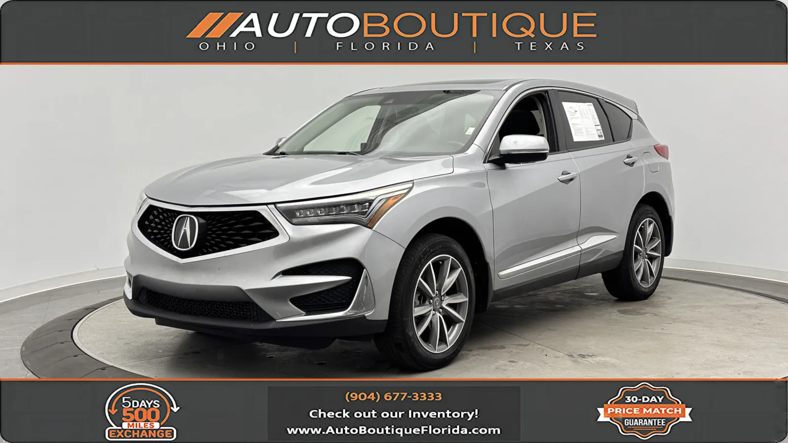Silver 2021 Acura RDX w/Technology Package for sale in Jacksonville, FL