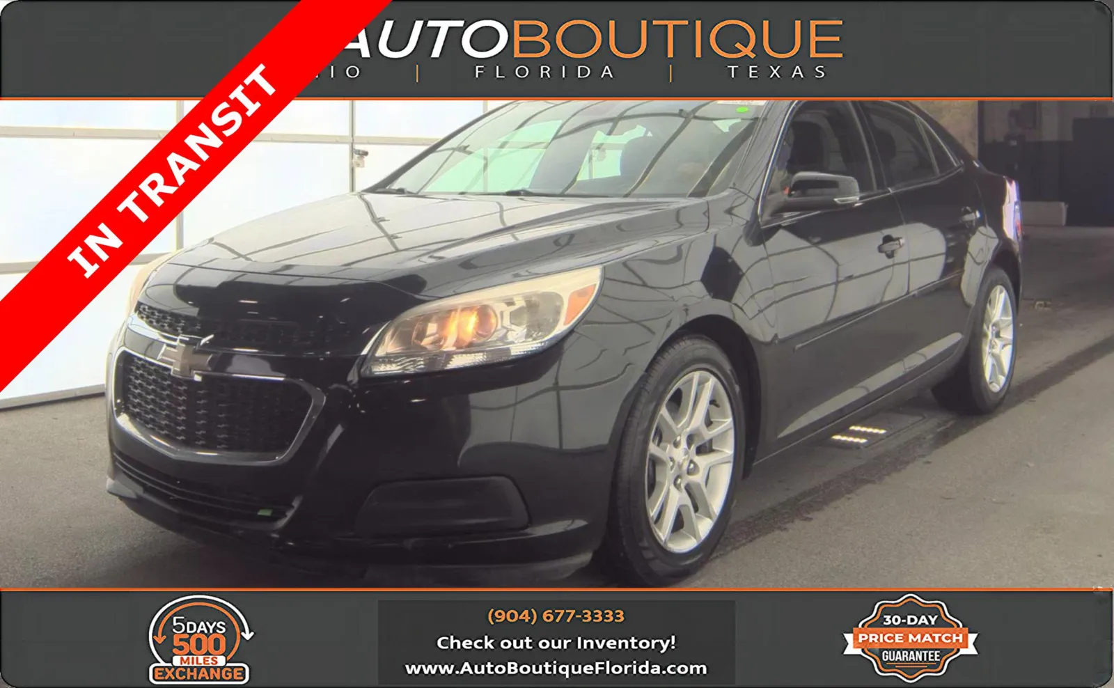 Black 2015 Chevrolet Malibu LT for sale in Jacksonville, FL