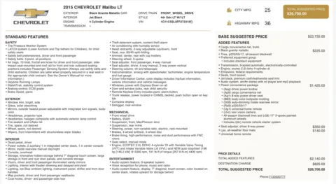 Photos of 2015 Chevrolet Malibu LT for sale in Jacksonville, FL at Auto Boutique Florida