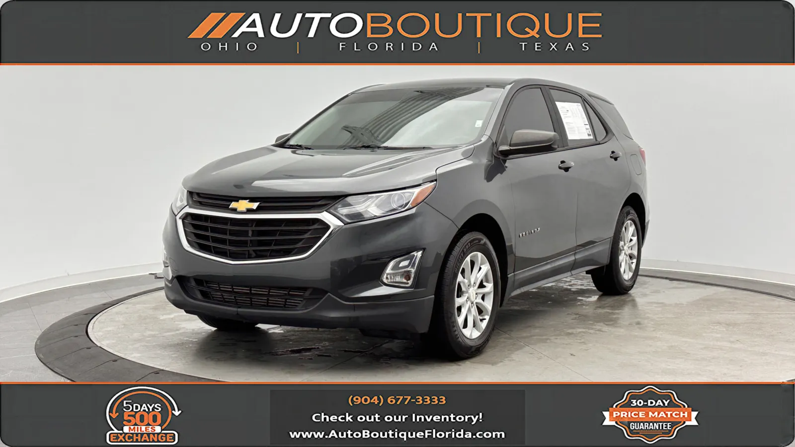 Gray 2018 Chevrolet Equinox LS for sale in Jacksonville, FL
