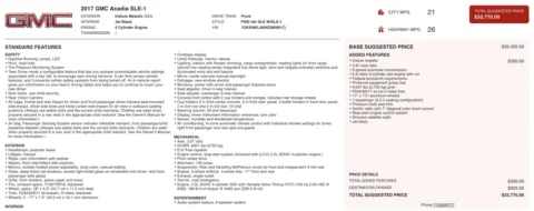 Photos of 2017 GMC Acadia SLE for sale in Jacksonville, FL at Auto Boutique Florida