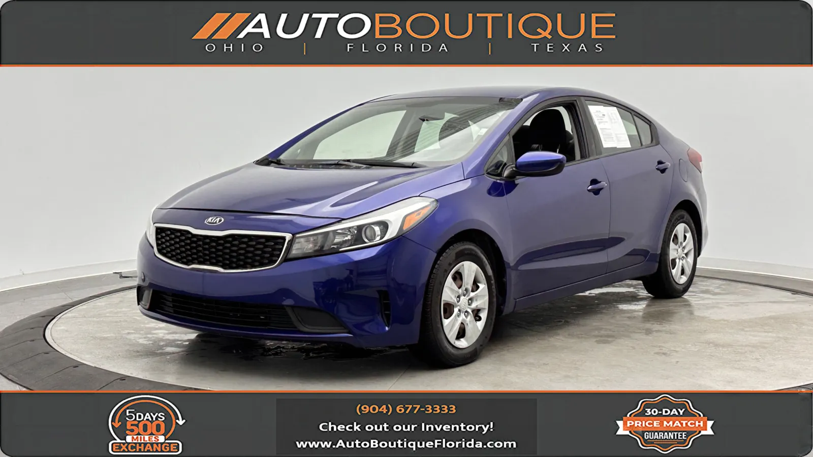 Blue 2018 Kia Forte LX for sale in Jacksonville, FL