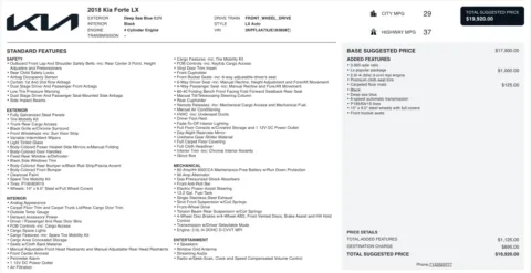 Photos of 2018 Kia Forte LX for sale in Jacksonville, FL at Auto Boutique Florida