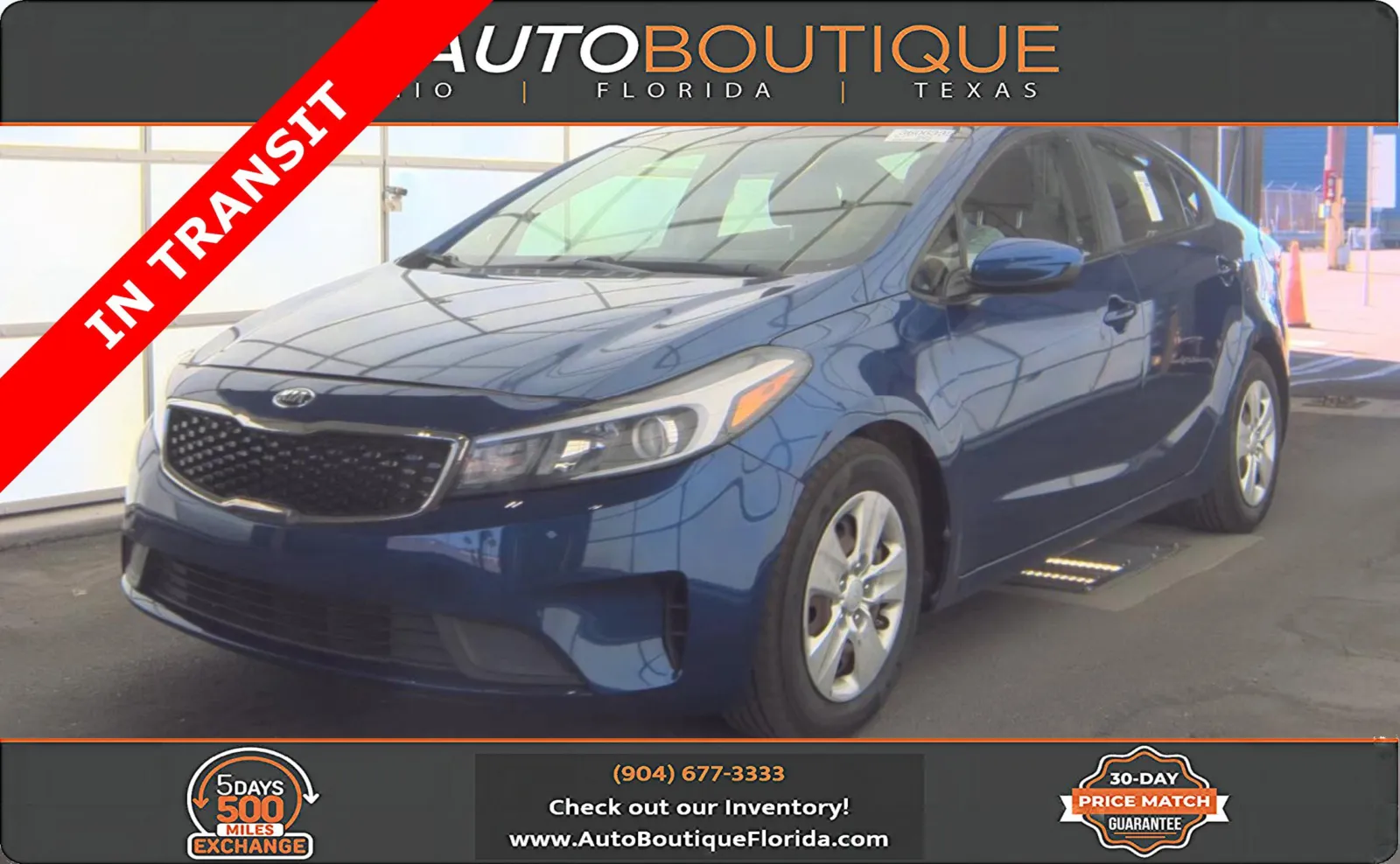 Blue 2018 Kia Forte LX for sale in Jacksonville, FL