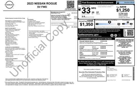 Photos of 2023 Nissan Rogue SV for sale in Jacksonville, FL at Auto Boutique Florida