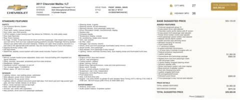 Photos of 2017 Chevrolet Malibu LT for sale in Jacksonville, FL at Auto Boutique Florida