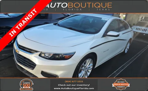 White 2017 Chevrolet Malibu LT for sale in Jacksonville, FL