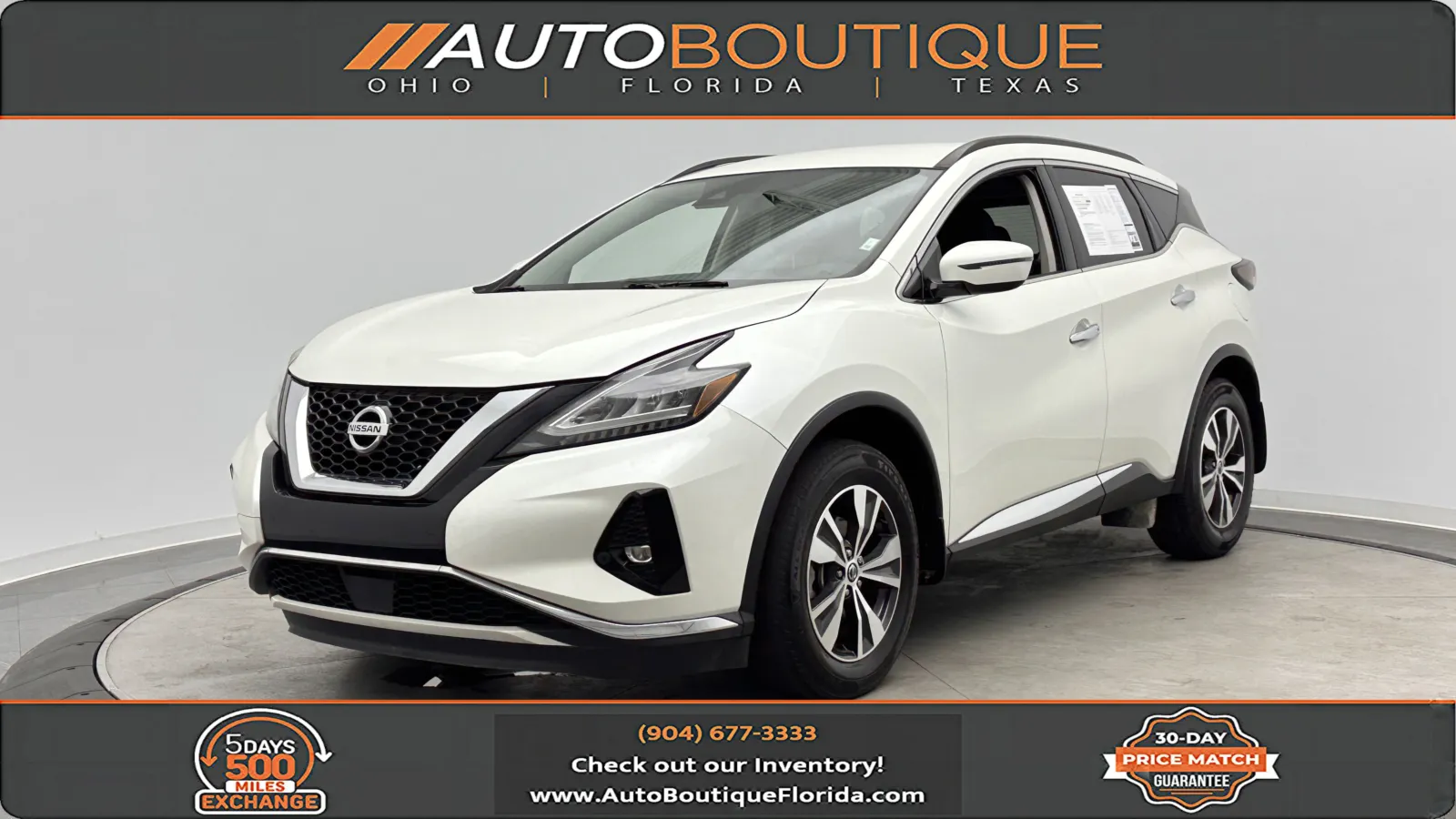 White 2021 Nissan Murano SV for sale in Jacksonville, FL