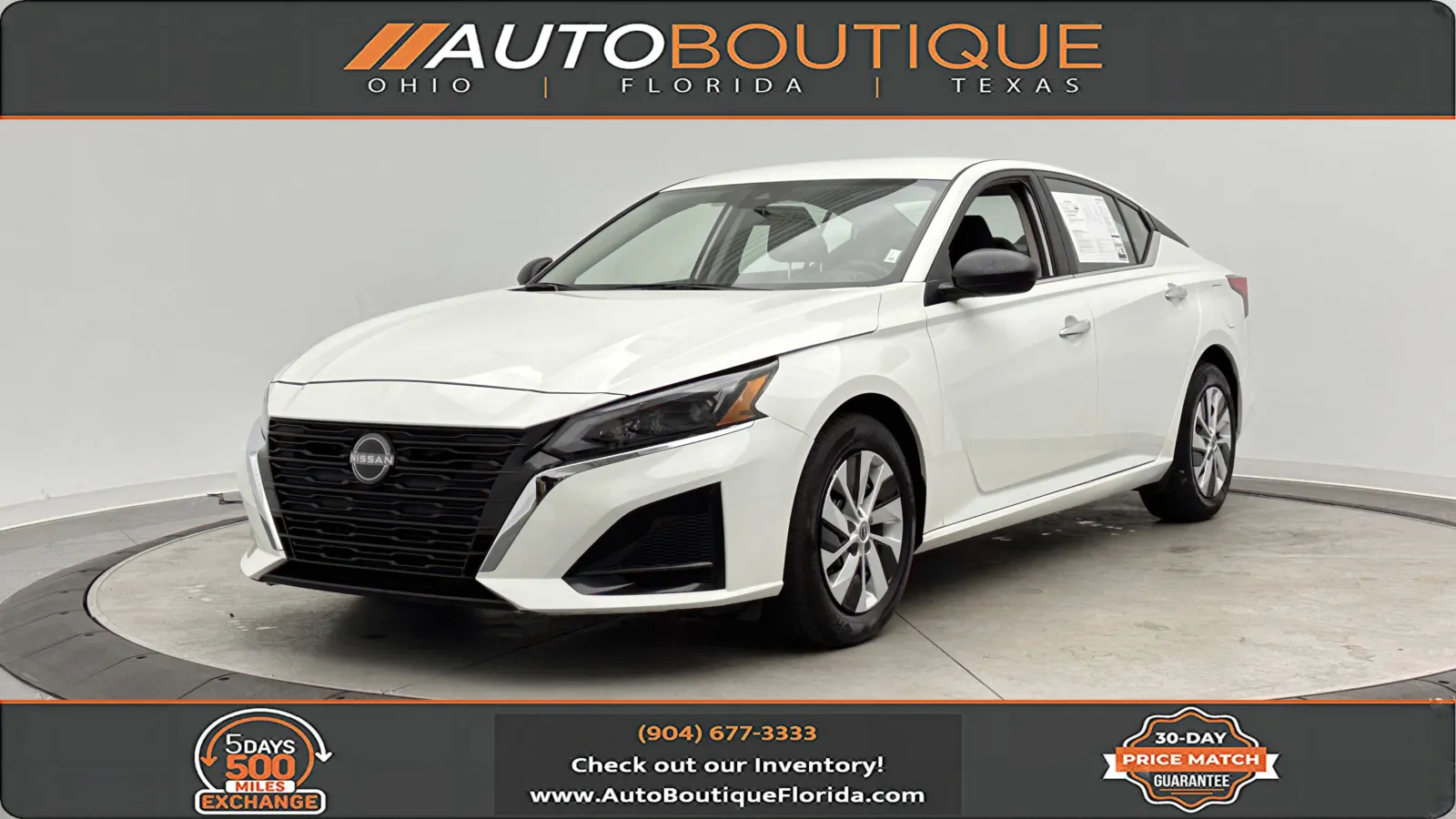 White 2024 Nissan Altima 2.5 S for sale in Jacksonville, FL