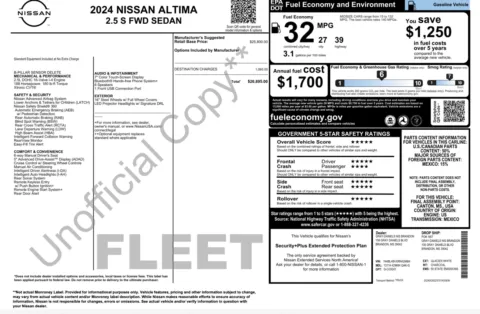 Photos of 2024 Nissan Altima 2.5 S for sale in Jacksonville, FL at Auto Boutique Florida