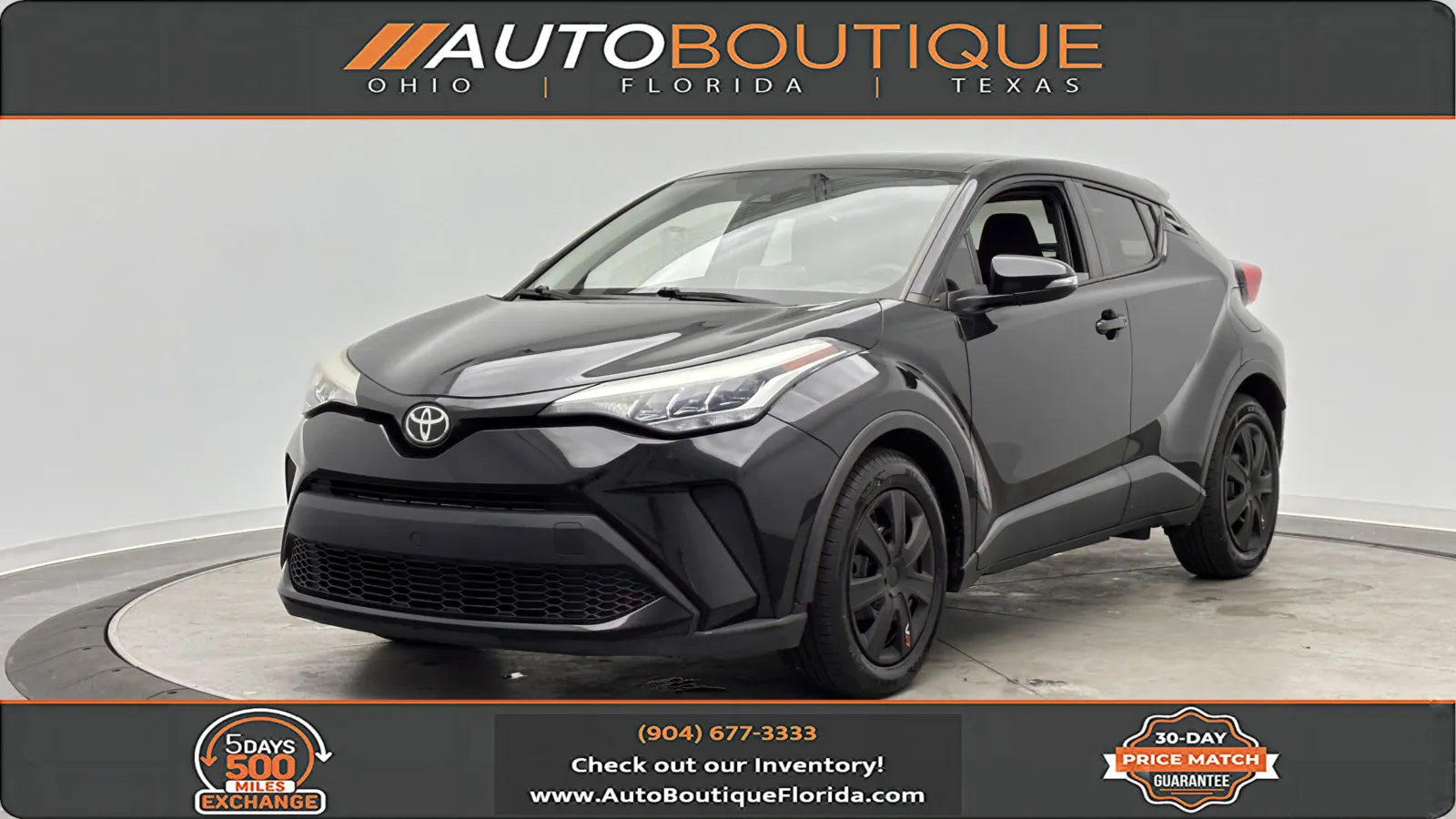 Black 2021 Toyota C-HR LE for sale in Jacksonville, FL