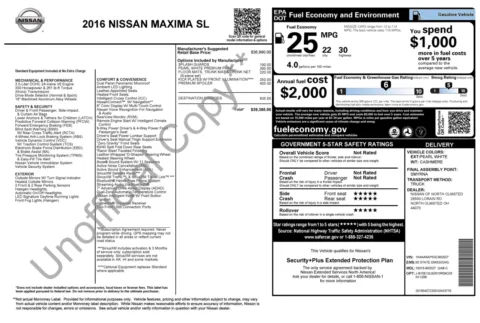 More photos of 2016 Nissan Maxima 3.5 SL at Auto Boutique Florida, FL