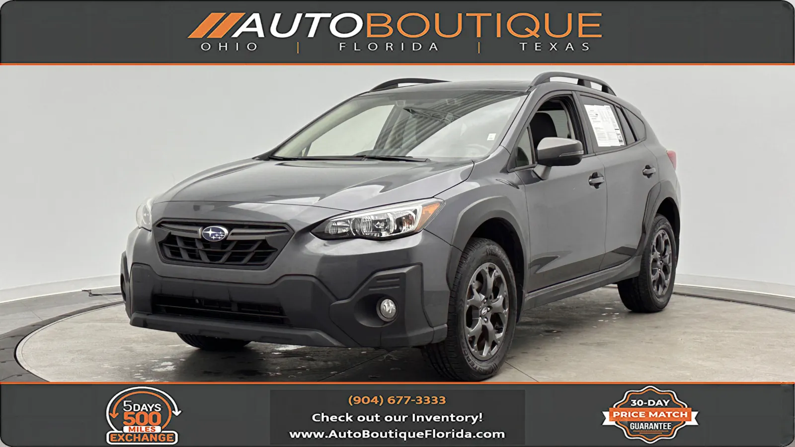 Gray 2022 Subaru Crosstrek Sport for sale in Jacksonville, FL