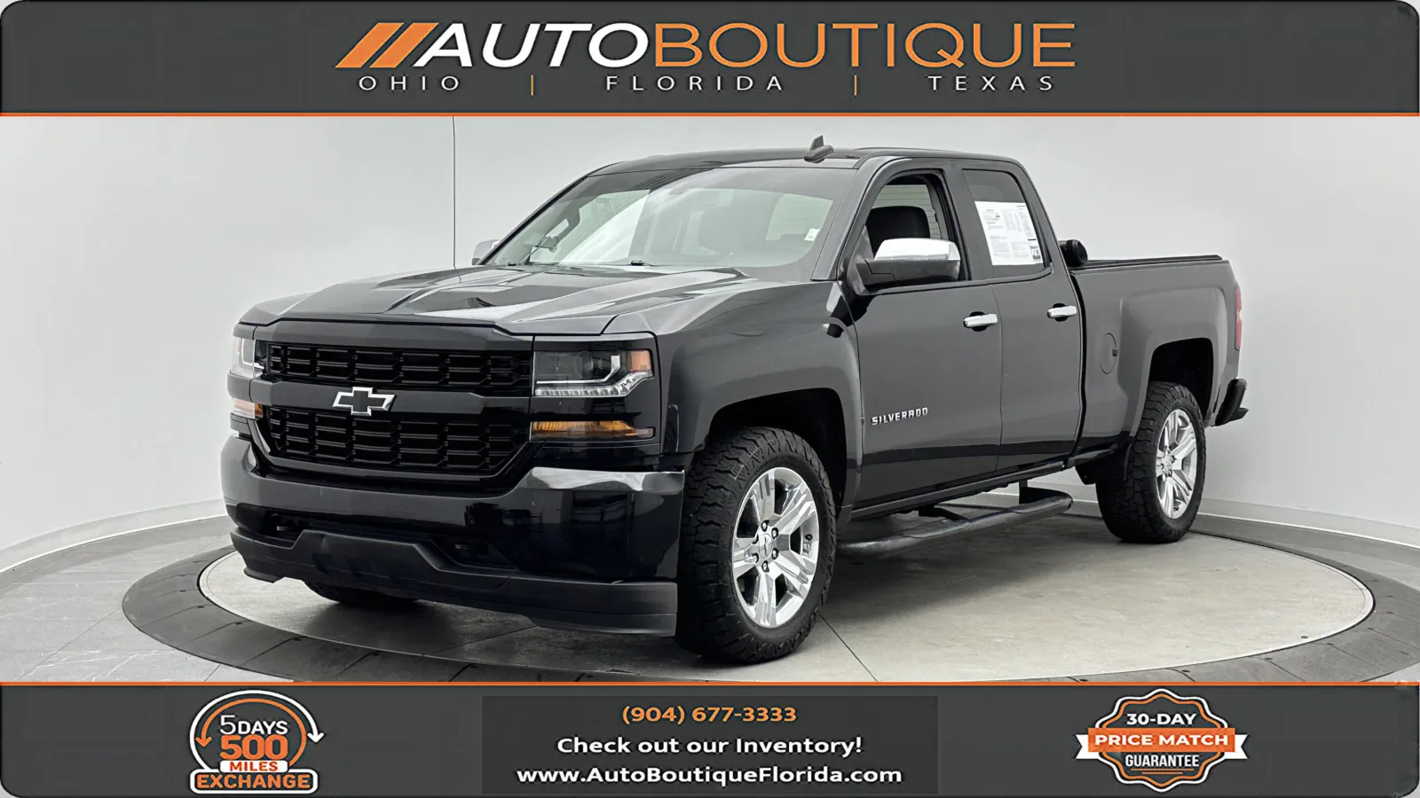 Black 2019 Chevrolet Silverado 1500 LD Custom for sale in Jacksonville, FL