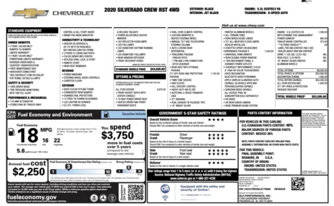 Photos of 2020 Chevrolet Silverado 1500 RST for sale in Jacksonville, FL at Auto Boutique Florida