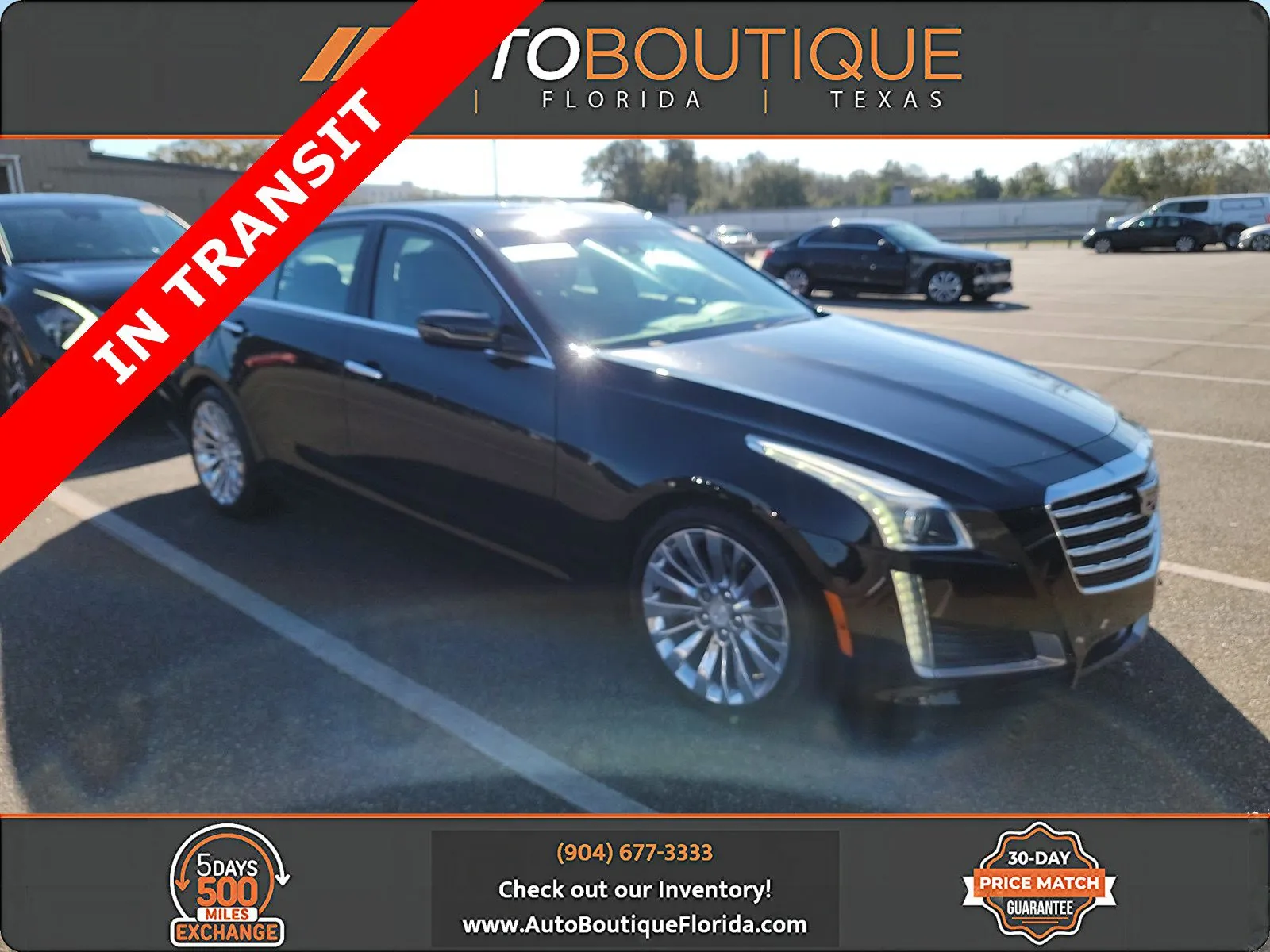 Black 2019 Cadillac CTS Sedan Luxury RWD for sale in Jacksonville, FL