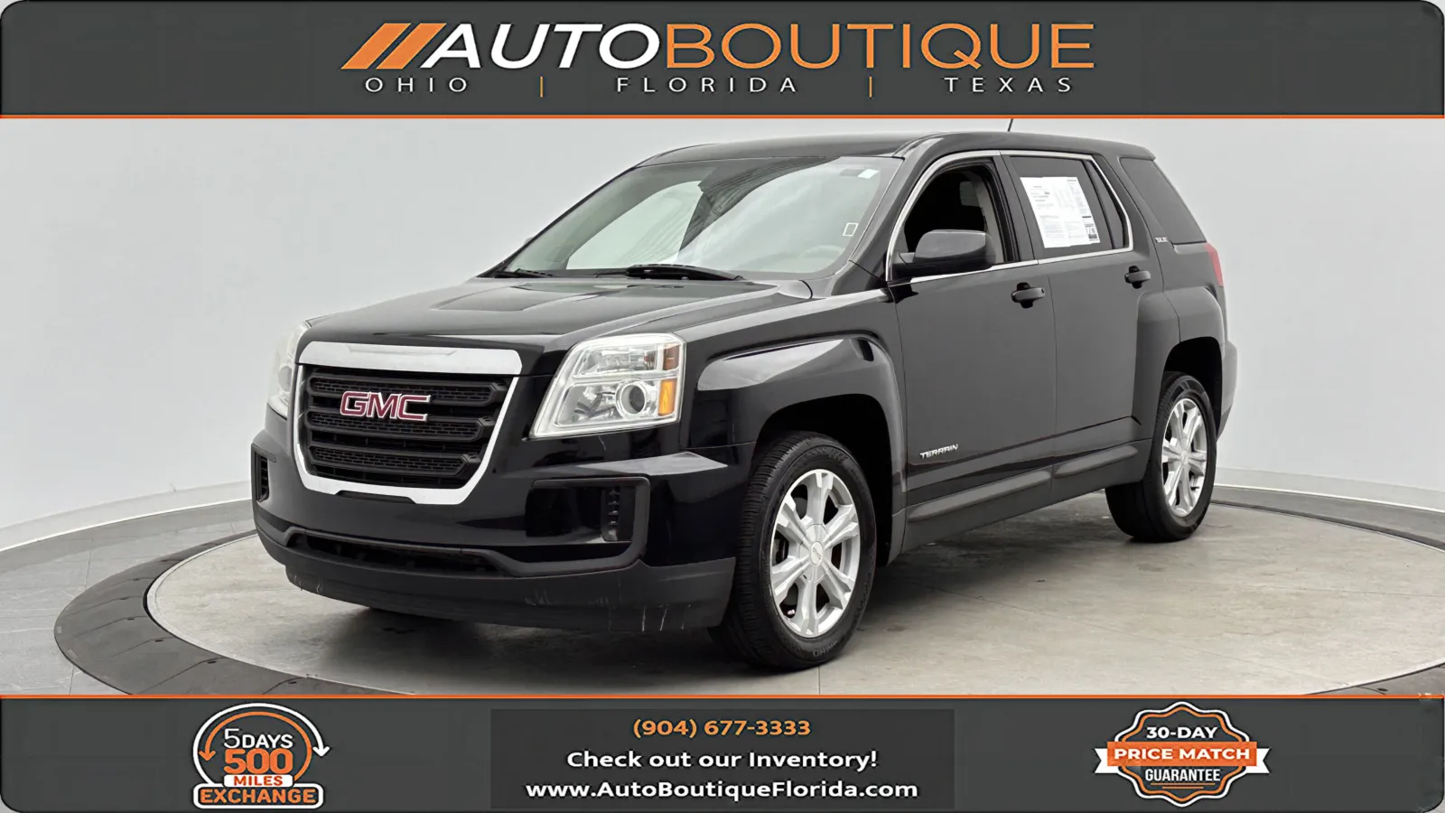Black 2017 GMC Terrain SLE for sale in Jacksonville, FL