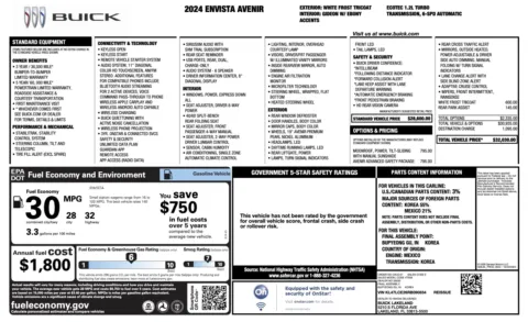 Photos of 2024 Buick Envista Avenir for sale in Jacksonville, FL at Auto Boutique Florida