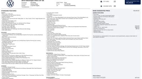 Photos of 2018 Volkswagen Atlas 2.0T SE for sale in Jacksonville, FL at Auto Boutique Florida