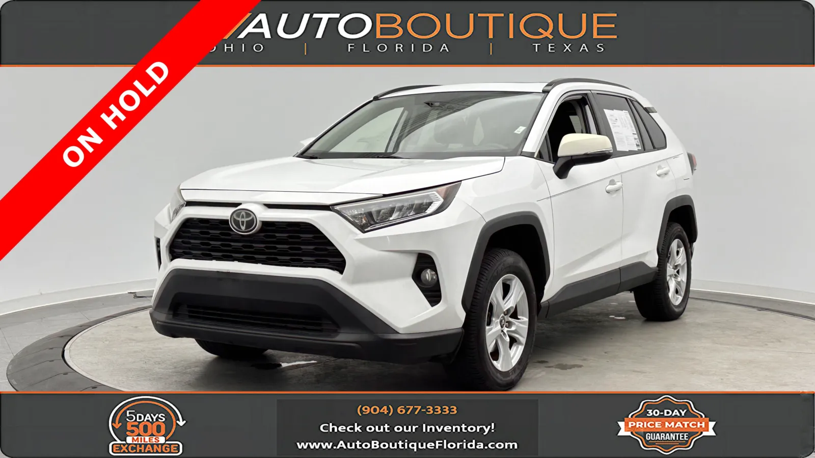 White 2019 Toyota RAV4 XLE for sale in Jacksonville, FL