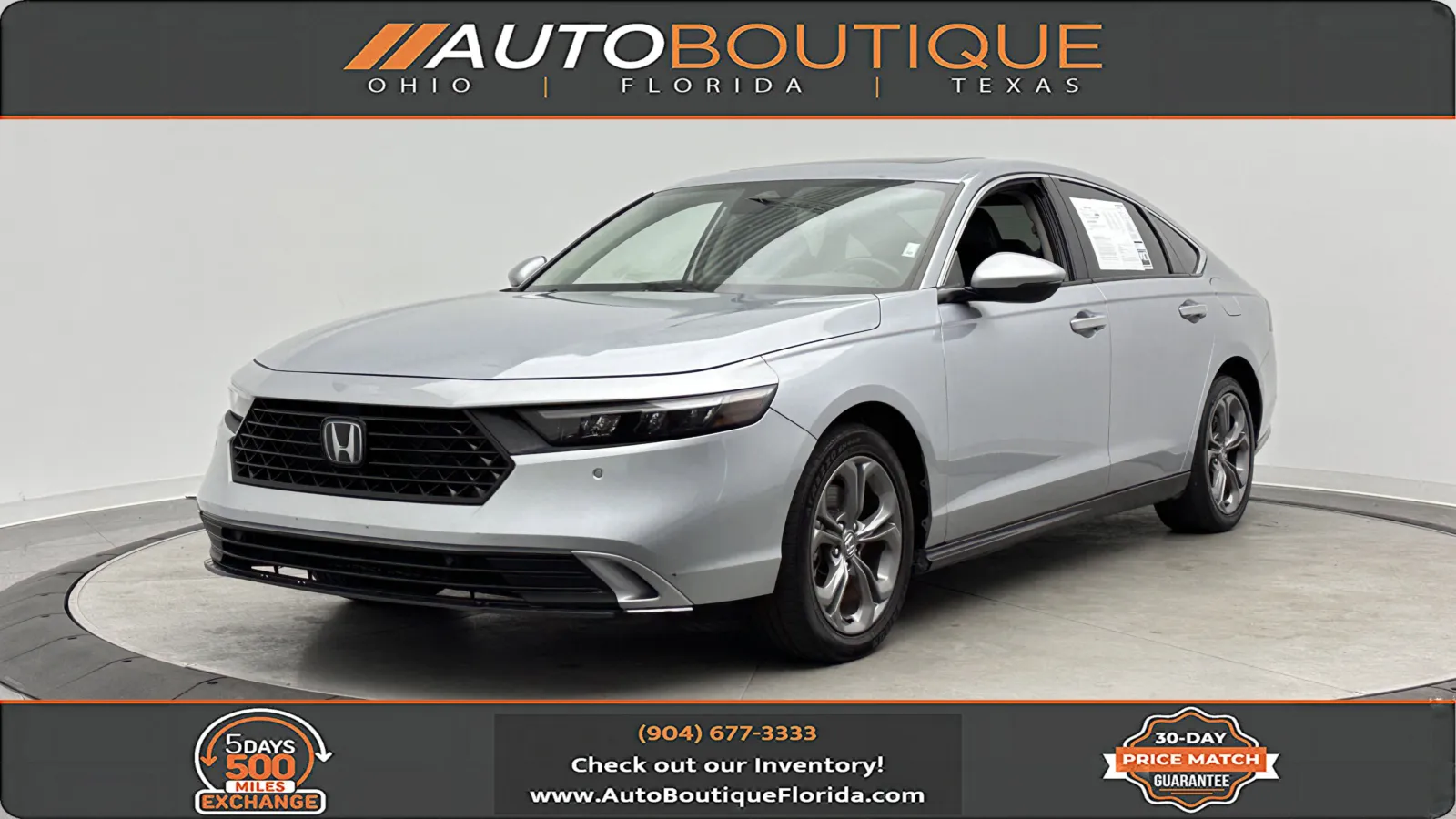 Silver 2023 Honda Accord Hybrid EX-L for sale in Jacksonville, FL
