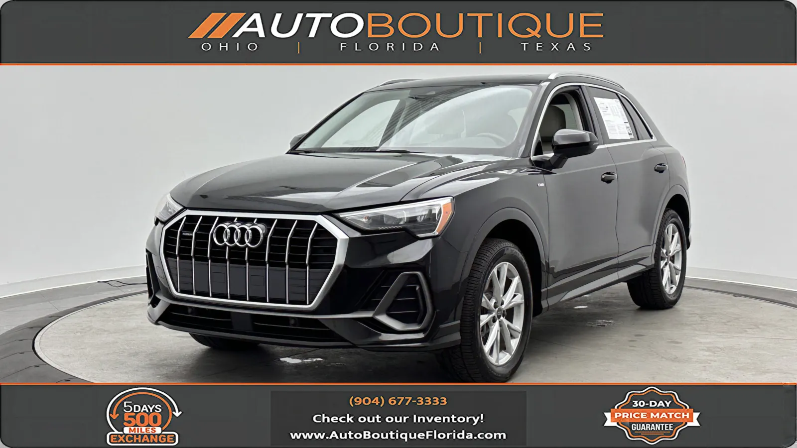 Black 2021 Audi Q3 S line Premium for sale in Jacksonville, FL