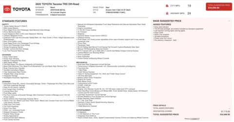 Photos of 2022 Toyota Tacoma TRD Off Road for sale in Jacksonville, FL at Auto Boutique Florida