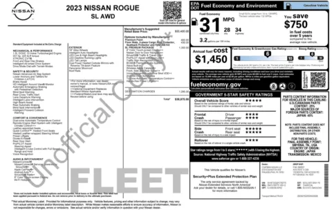 Photos of 2023 Nissan Rogue SL for sale in Jacksonville, FL at Auto Boutique Florida