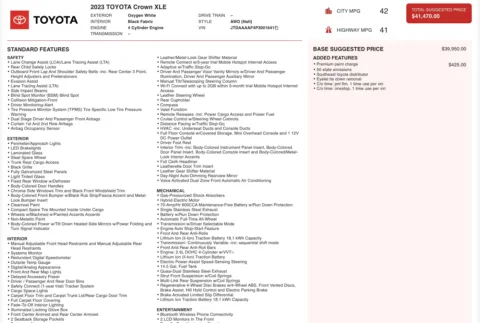 Photos of 2023 Toyota Crown XLE for sale in Jacksonville, FL at Auto Boutique Florida