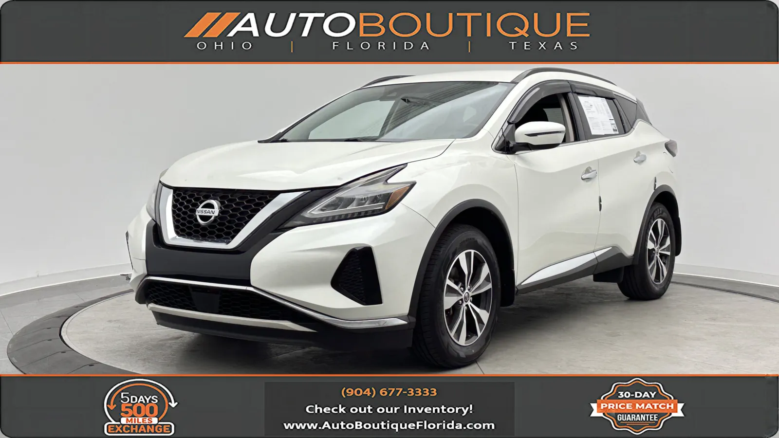 White 2020 Nissan Murano SV for sale in Jacksonville, FL