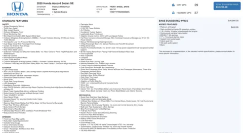 More photos of 2025 Honda Accord Sedan SE at Auto Boutique Florida, FL