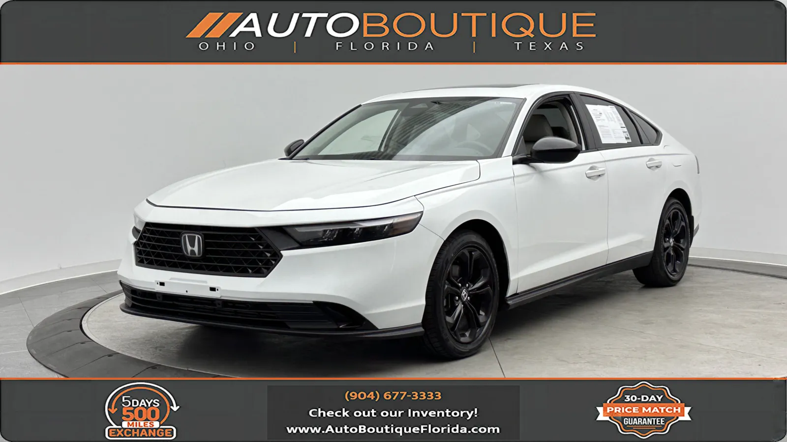 White 2025 Honda Accord Sedan SE for sale in Jacksonville, FL