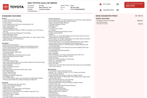 More photos of 2024 Toyota Camry SE Nightshade at Auto Boutique Florida, FL