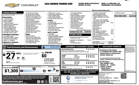 Photos of 2022 Chevrolet Equinox Premier for sale in Jacksonville, FL at Auto Boutique Florida