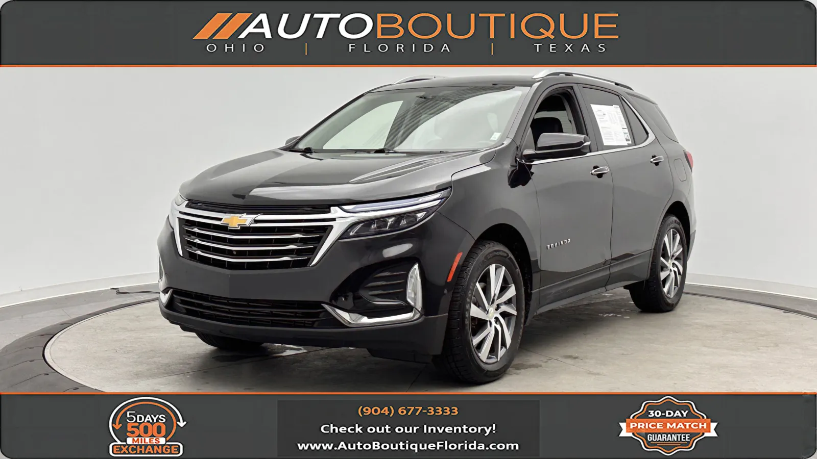Black 2022 Chevrolet Equinox Premier for sale in Jacksonville, FL