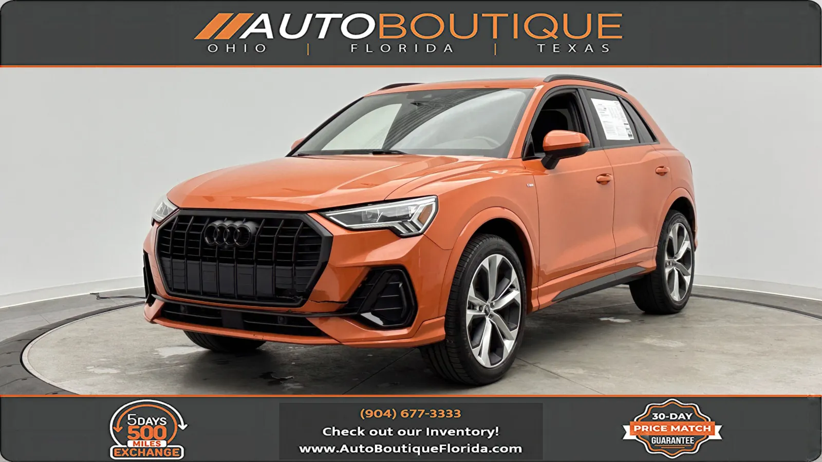 Orange 2022 Audi Q3 S line Premium Plus for sale in Jacksonville, FL