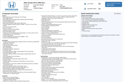 More photos of 2022 Honda CR-V EX-L at Auto Boutique Florida, FL