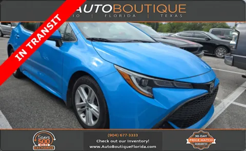Blue 2019 Toyota Corolla Hatchback SE for sale in Jacksonville, FL