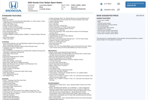 Photos of 2024 Honda Civic Sedan Sport for sale in Jacksonville, FL at Auto Boutique Florida