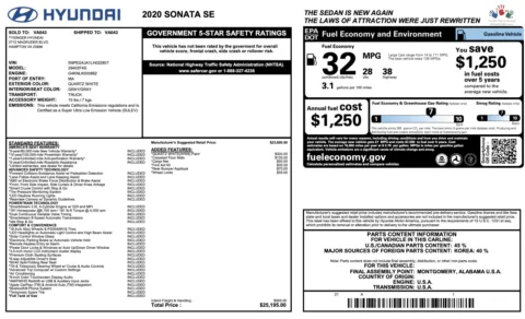 More photos of 2020 Hyundai Sonata SE at Auto Boutique Florida, FL