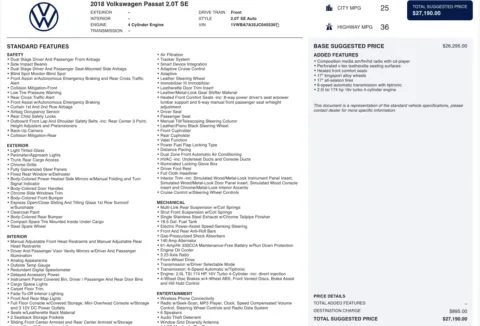 More photos of 2018 Volkswagen Passat 2.0T SE at Auto Boutique Florida, FL